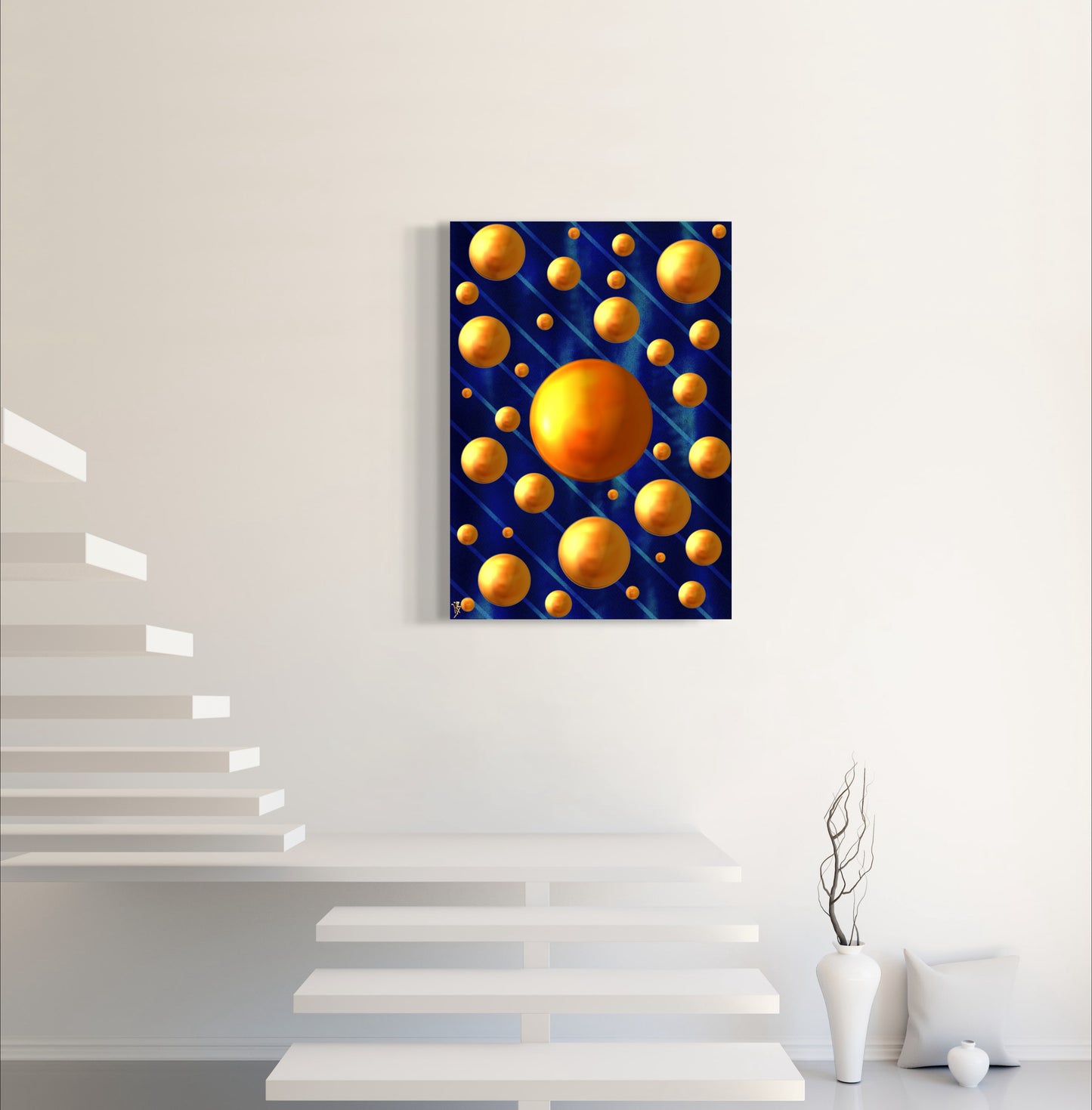 Serenity Spheres - Cobalt Strike Limited Edition Art Print In Sizes A3-A1
