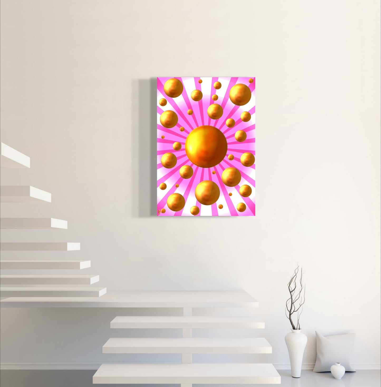 Serenity Spheres - Rosette Sun Limited Edition Art Print In Sizes A3-A1
