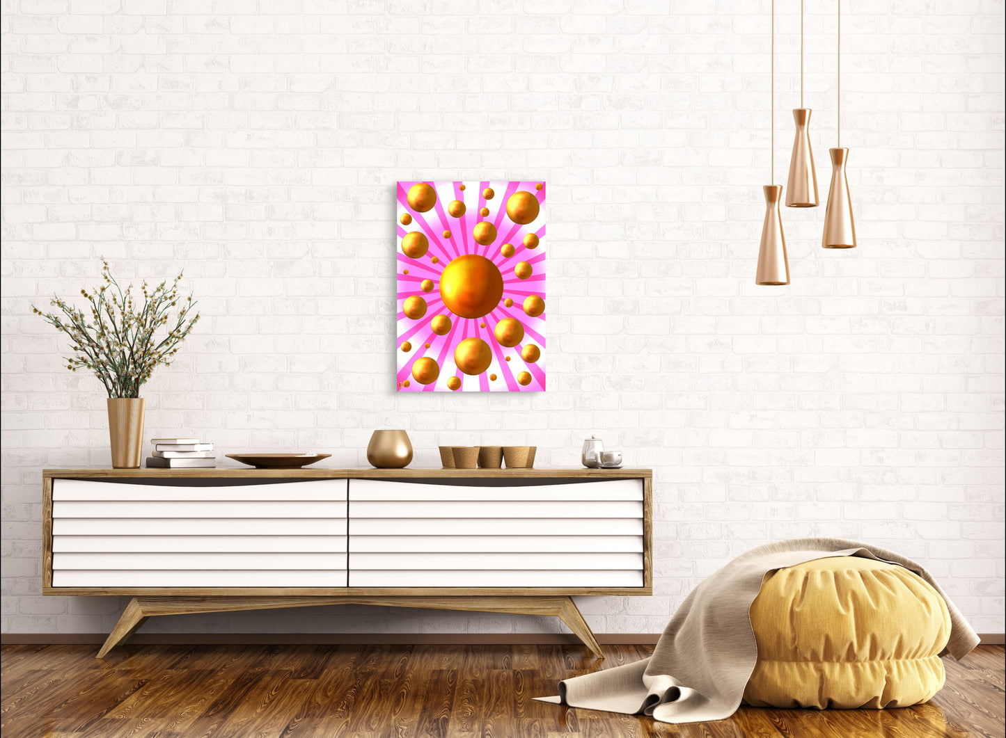 Serenity Spheres - Rosette Sun Limited Edition Art Print In Sizes A3-A1