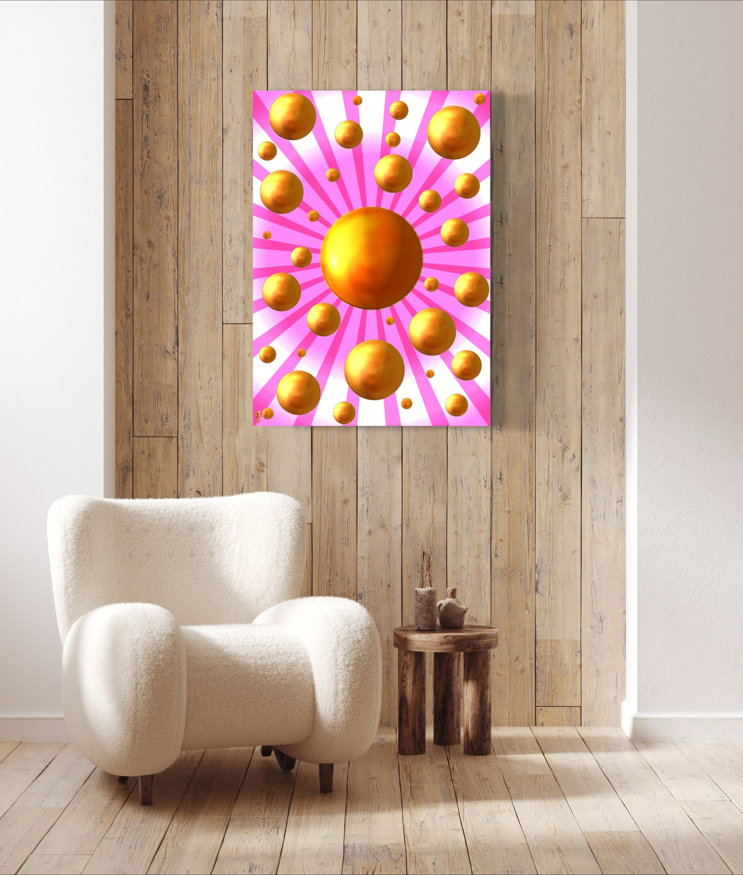 Serenity Spheres - Rosette Sun Limited Edition Art Print In Sizes A3-A1