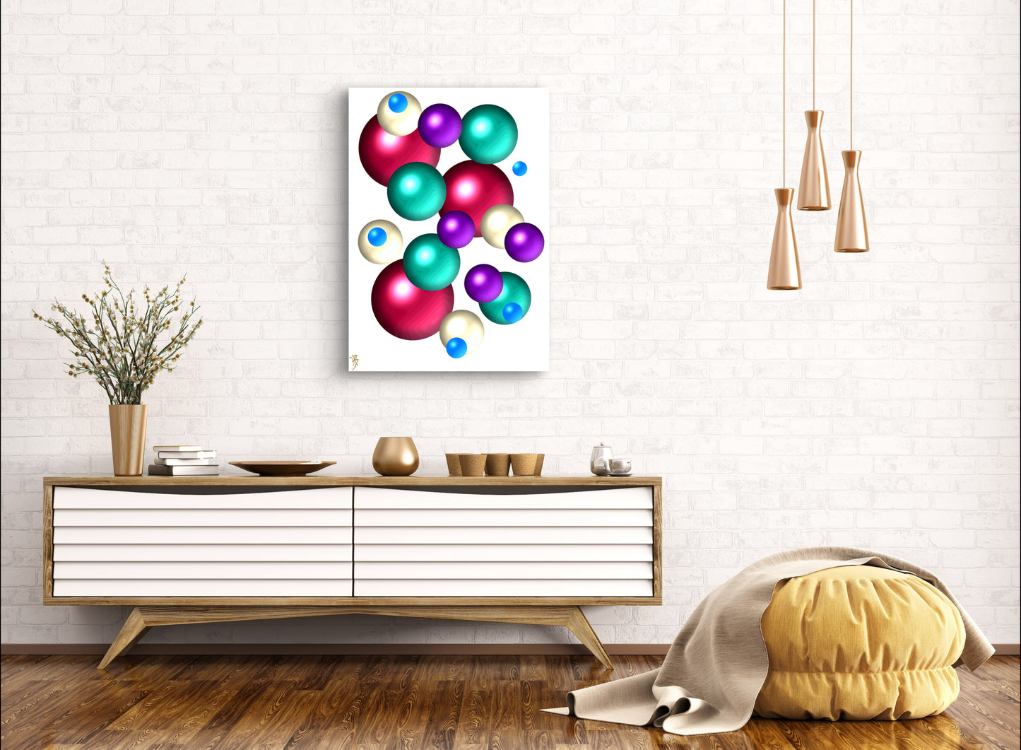 Falling Marbles: Chereal - Limited Edition Art Print In Sizes A2-A1