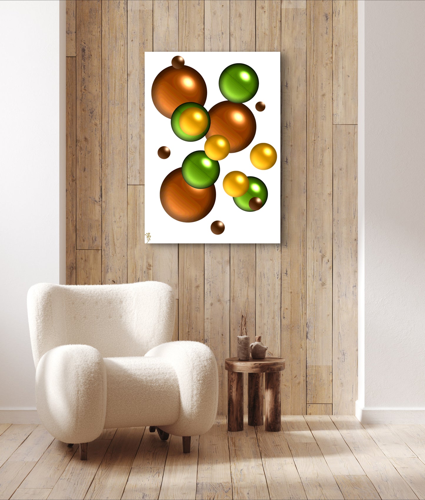 Autumnal Marbles: Early & Late Fall - Limited Edition Art Print In Sizes A2-A1