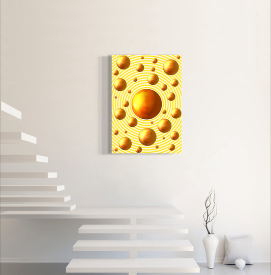Serenity Spheres - Subtle Radiance Limited Edition Art Print In Sizes A3-A1