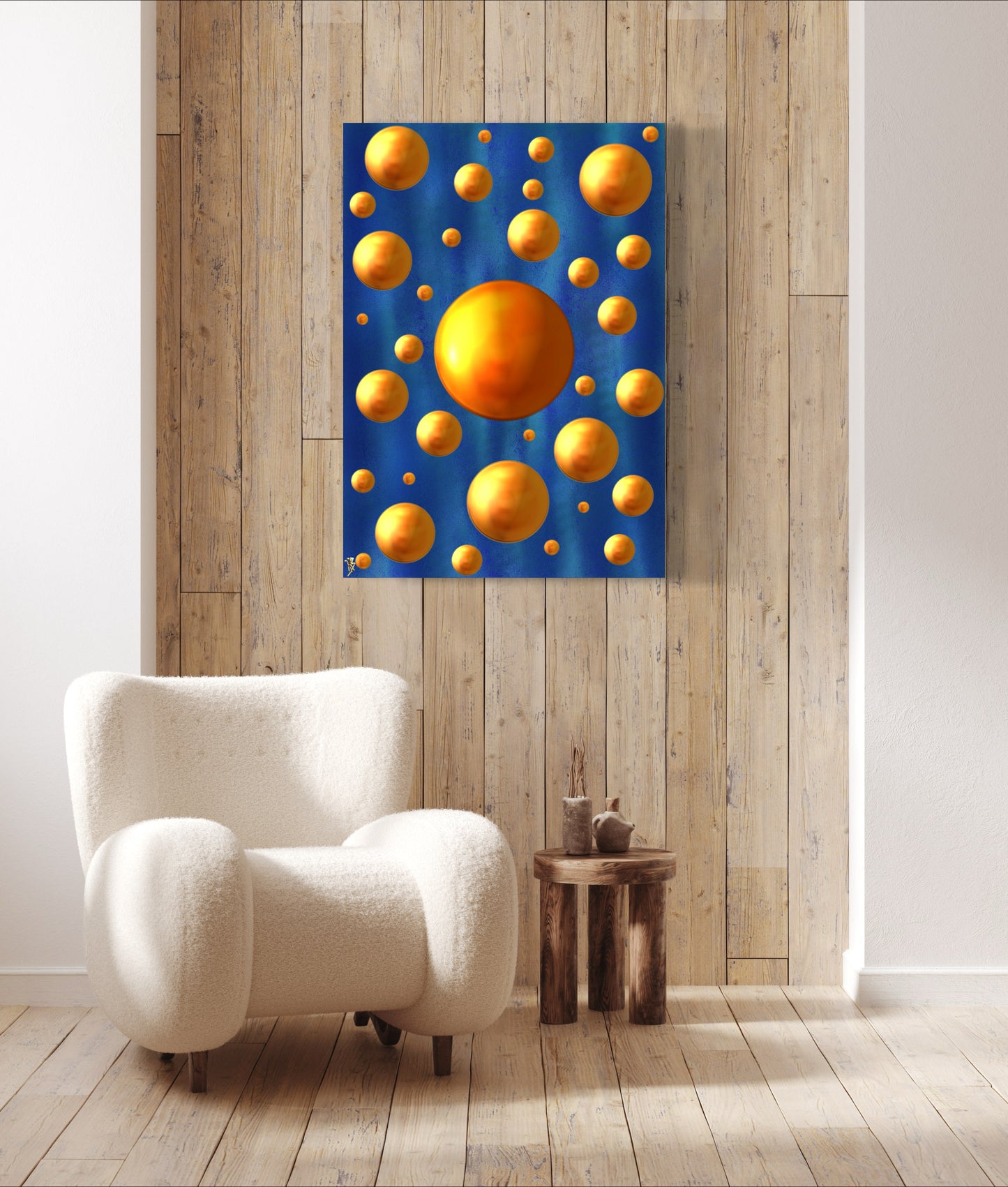 Serenity Spheres - Velveteen Limited Edition Art Print In Sizes A3-A1