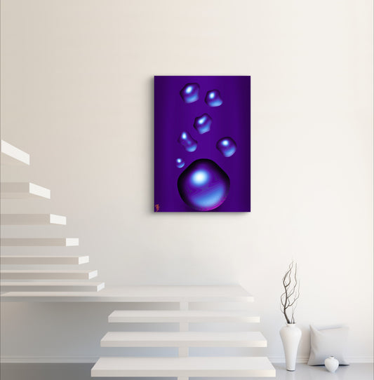 Formless: Indigo Teardrop
- Only One, Limited Edition Art A1 Stretched Cotton Canvas Print