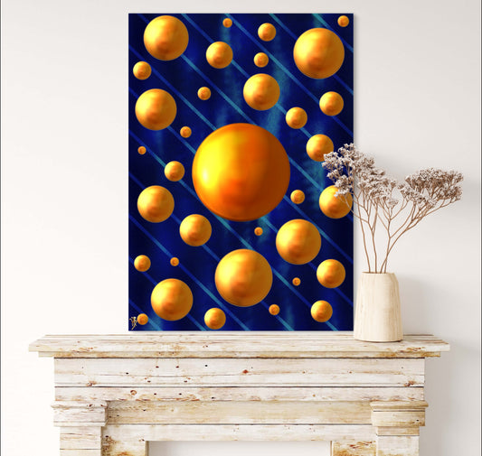Serenity Spheres - Cobalt Strike Limited Edition Art Print In Sizes A3-A1