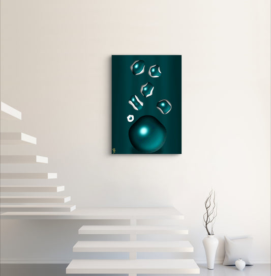Formless: Tormaline Depths - Only One, Limited Edition Art A1 Stretched Cotton Canvas Print
