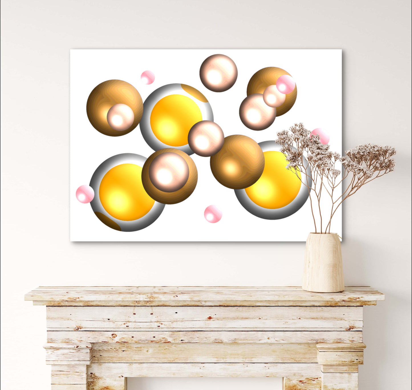 Infinite Marbles - Golden Yolk - Limited Edition Art Print In Sizes A2-A1