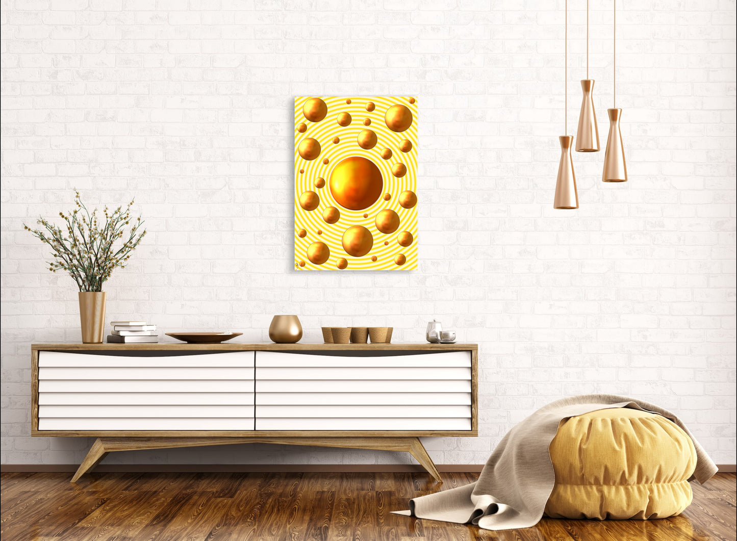 Serenity Spheres - Subtle Radiance Limited Edition Art Print In Sizes A3-A1