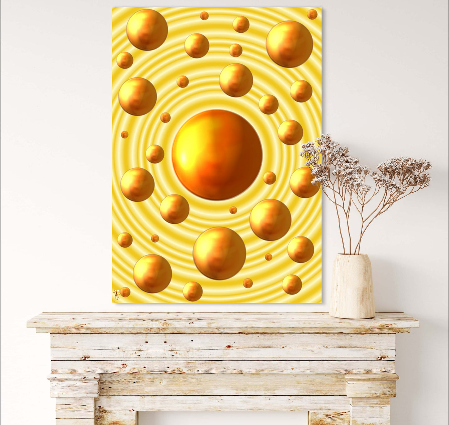 Serenity Spheres - Sun Rings Limited Edition Art Print In Sizes A3-A1