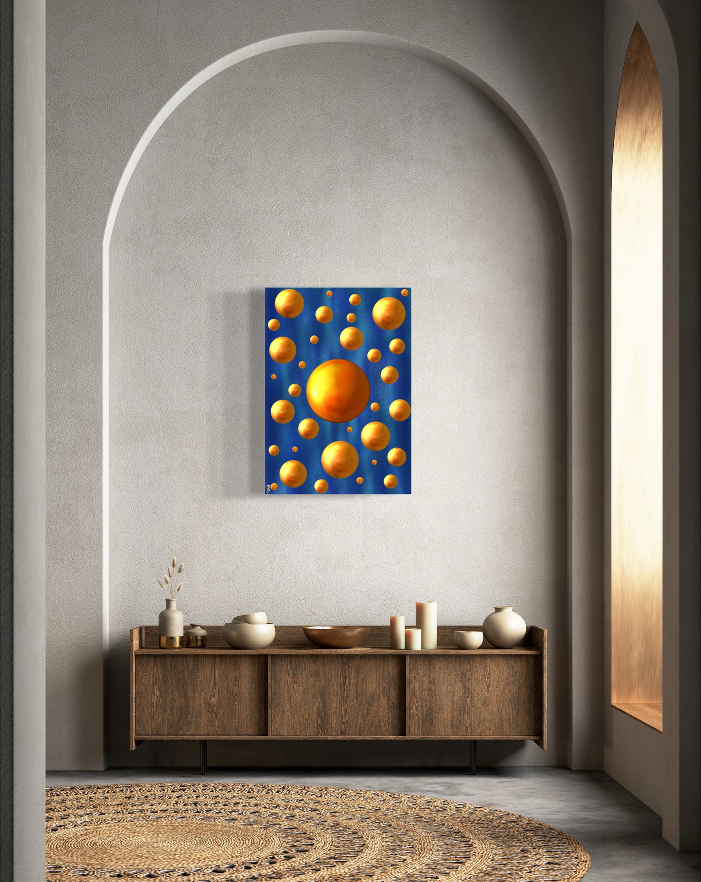 Serenity Spheres - Velveteen Limited Edition Art Print In Sizes A3-A1