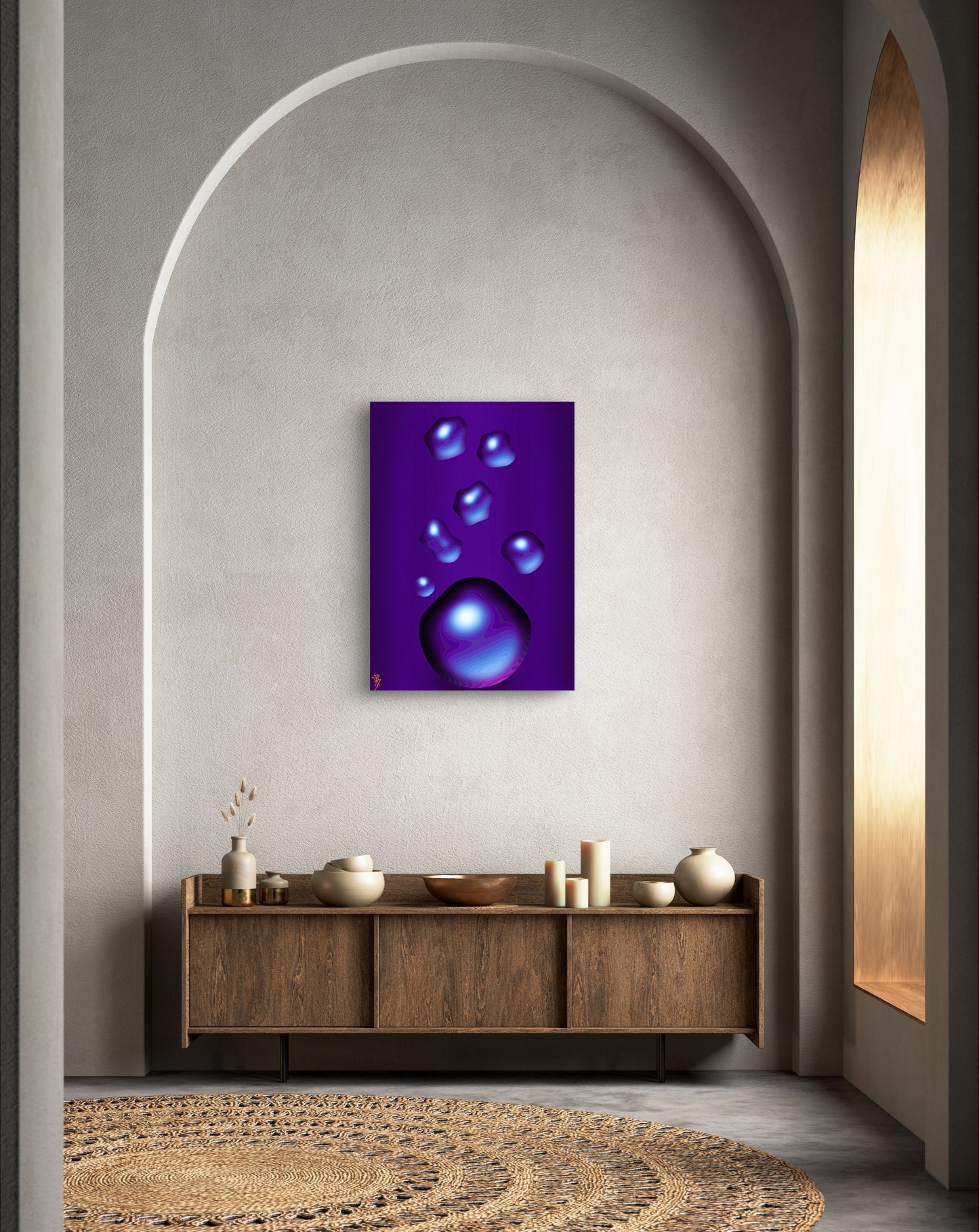 Formless: Indigo Teardrop
- Only One, Limited Edition Art A1 Stretched Cotton Canvas Print