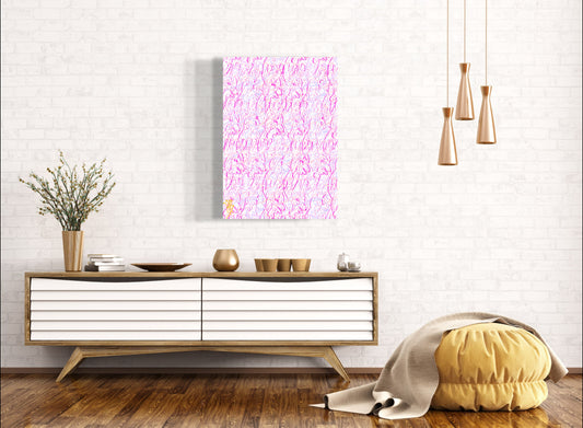 Interlocked Series: Spiritual Love - Only One, Limited Edition Art A1 Stretched Cotton Canvas Print