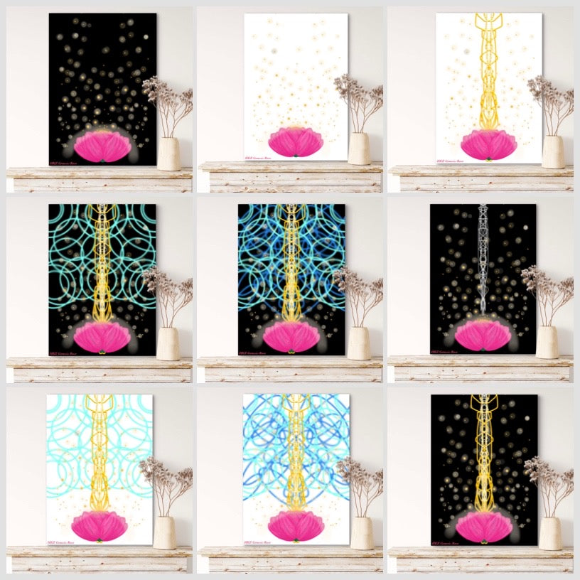 Unfurling Code Collection - 12 Pieces - Open Collection Art Prints - A3