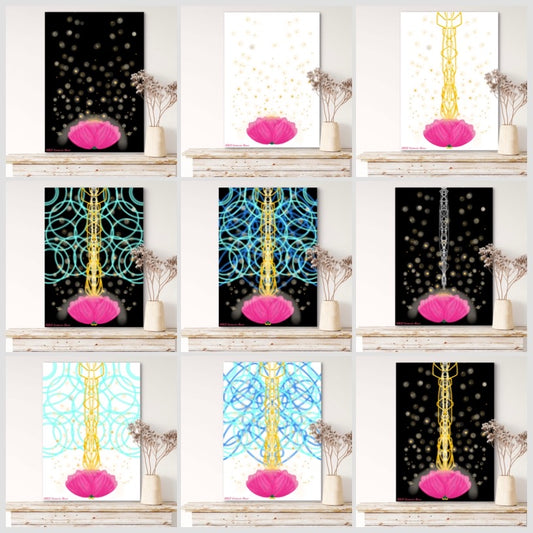 Unfurling Code Collection - 12 Pieces - Open Collection Art Prints - A3