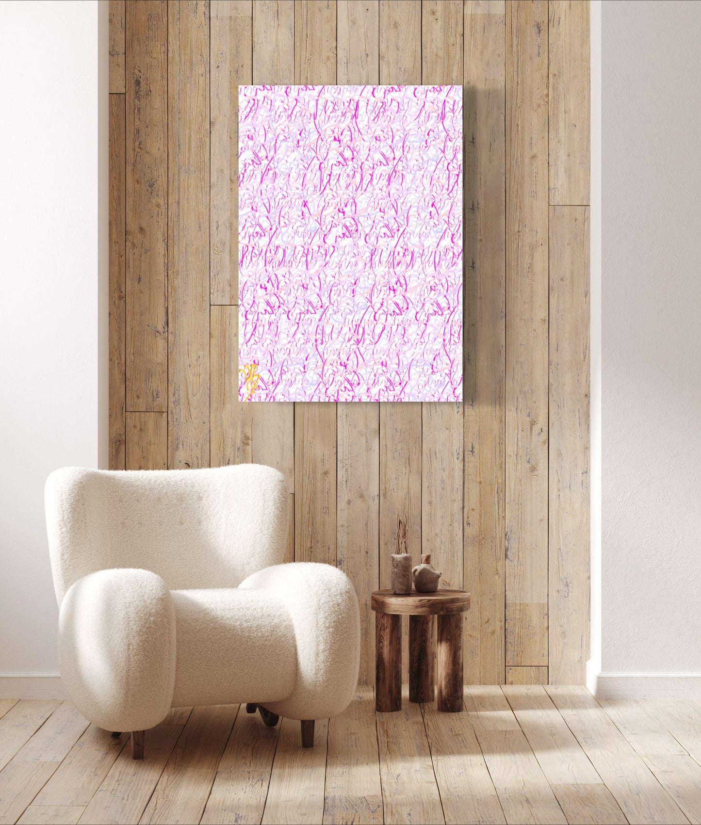 Interlocked Series: Spiritual Love - Only One, Limited Edition Art A1 Stretched Cotton Canvas Print