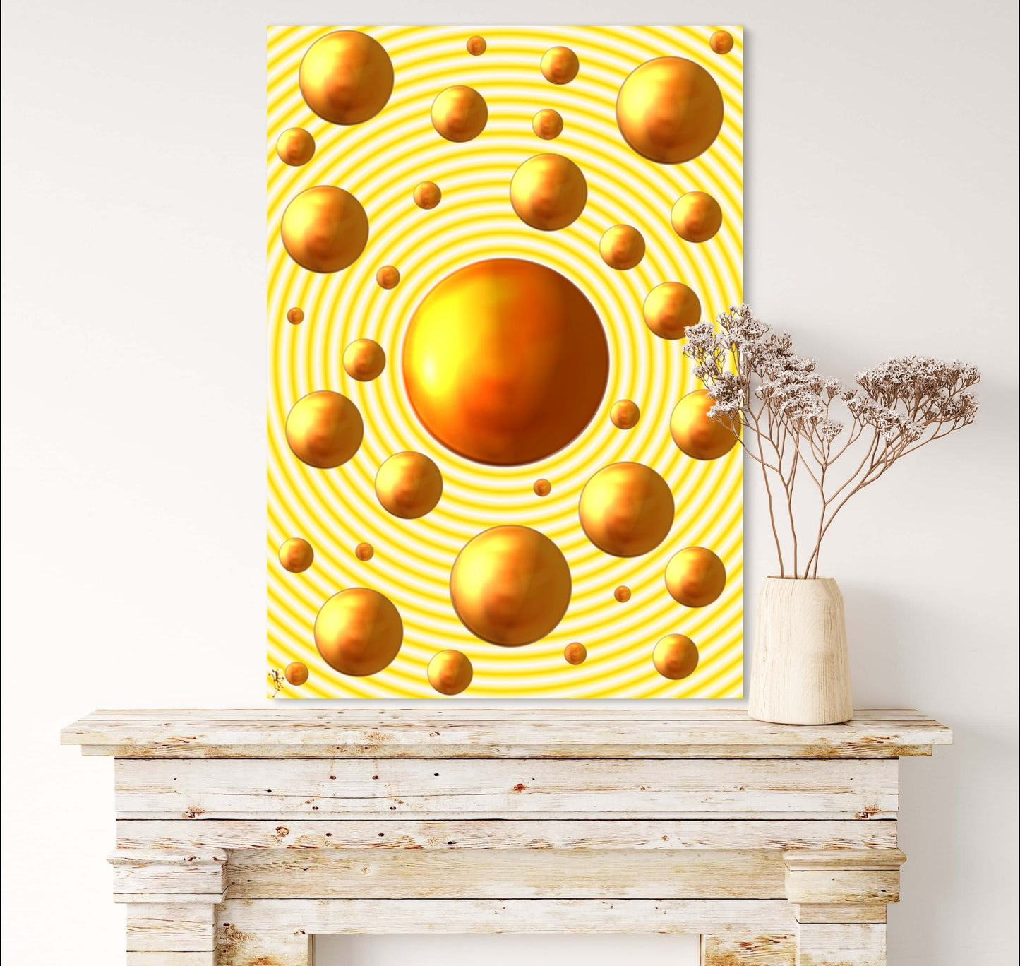 Serenity Spheres - Subtle Radiance Limited Edition Art Print In Sizes A3-A1