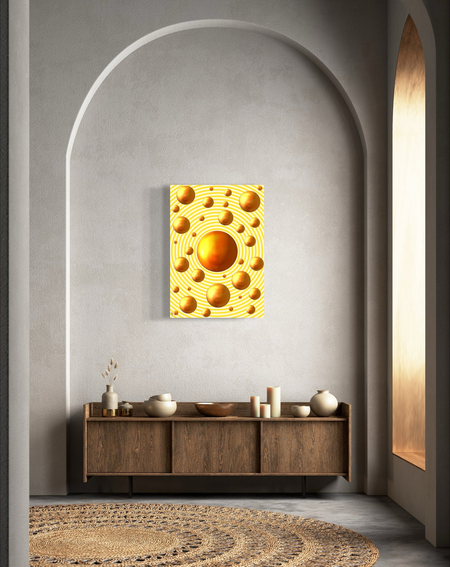 Serenity Spheres - Subtle Radiance Limited Edition Art Print In Sizes A3-A1