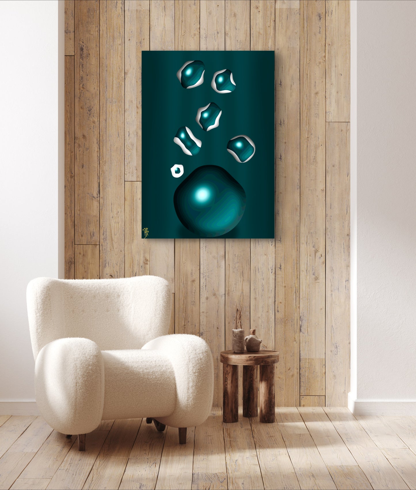 Formless: Tormaline Depths - Only One, Limited Edition Art A1 Stretched Cotton Canvas Print