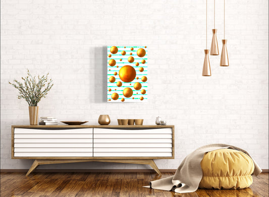 Serenity Spheres - Green Ray Limited Edition Art Print In Sizes A3-A1