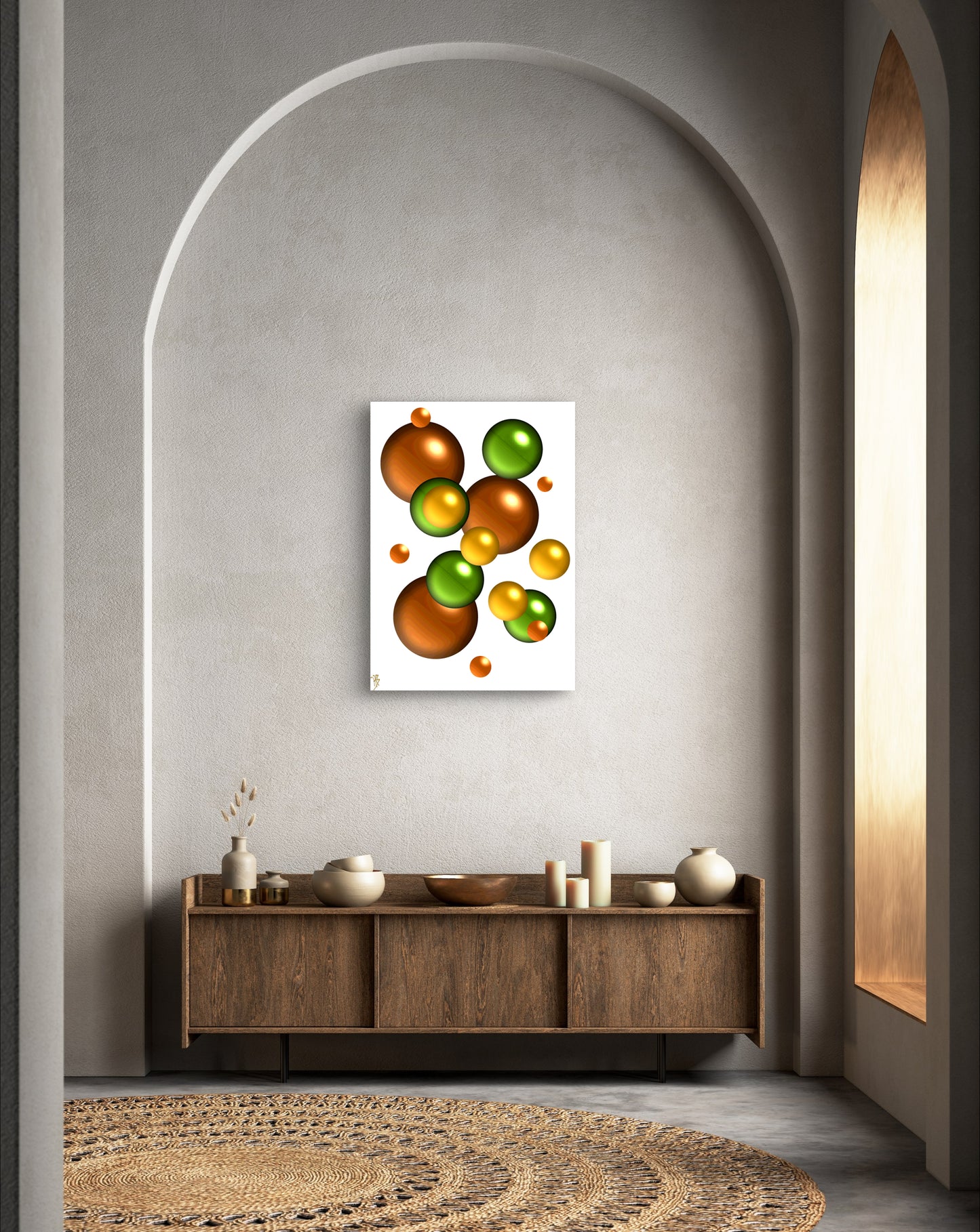 Autumnal Marbles: Early & Late Fall - Limited Edition Art Print In Sizes A2-A1