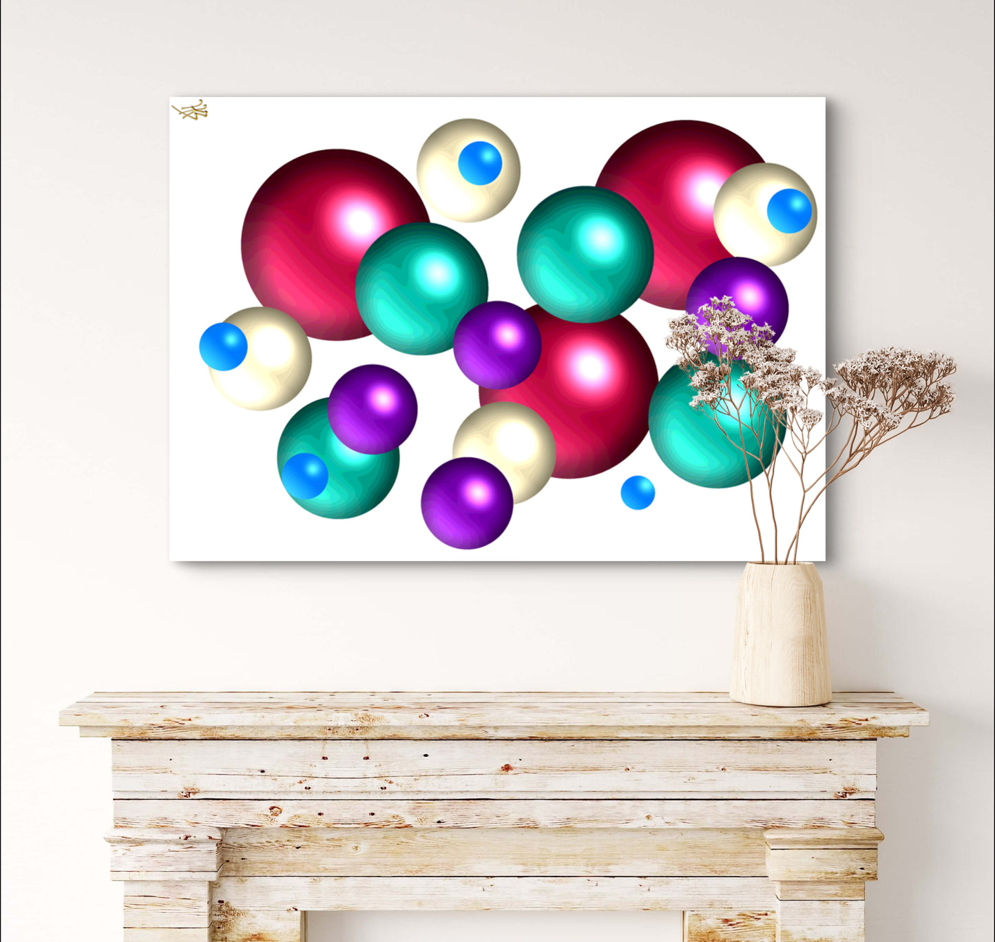 Falling Marbles: Chereal - Limited Edition Art Print In Sizes A2-A1