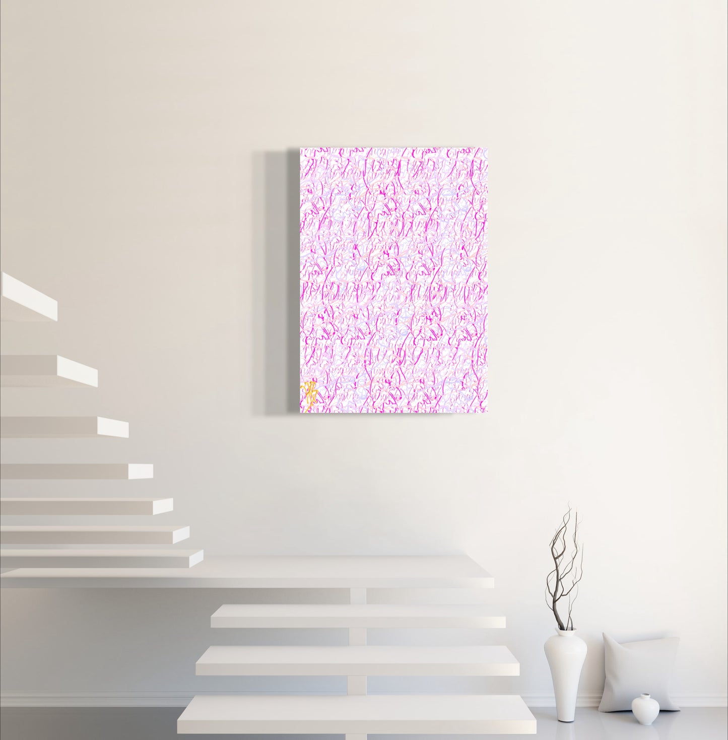 Interlocked Series: Spiritual Love - Only One, Limited Edition Art A1 Stretched Cotton Canvas Print
