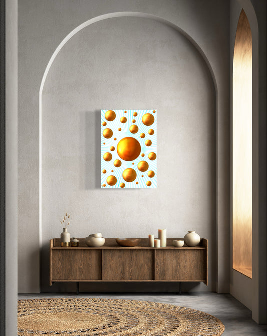 Serenity Spheres - Faint Blue Limited Edition Art Print In Sizes A3-A1