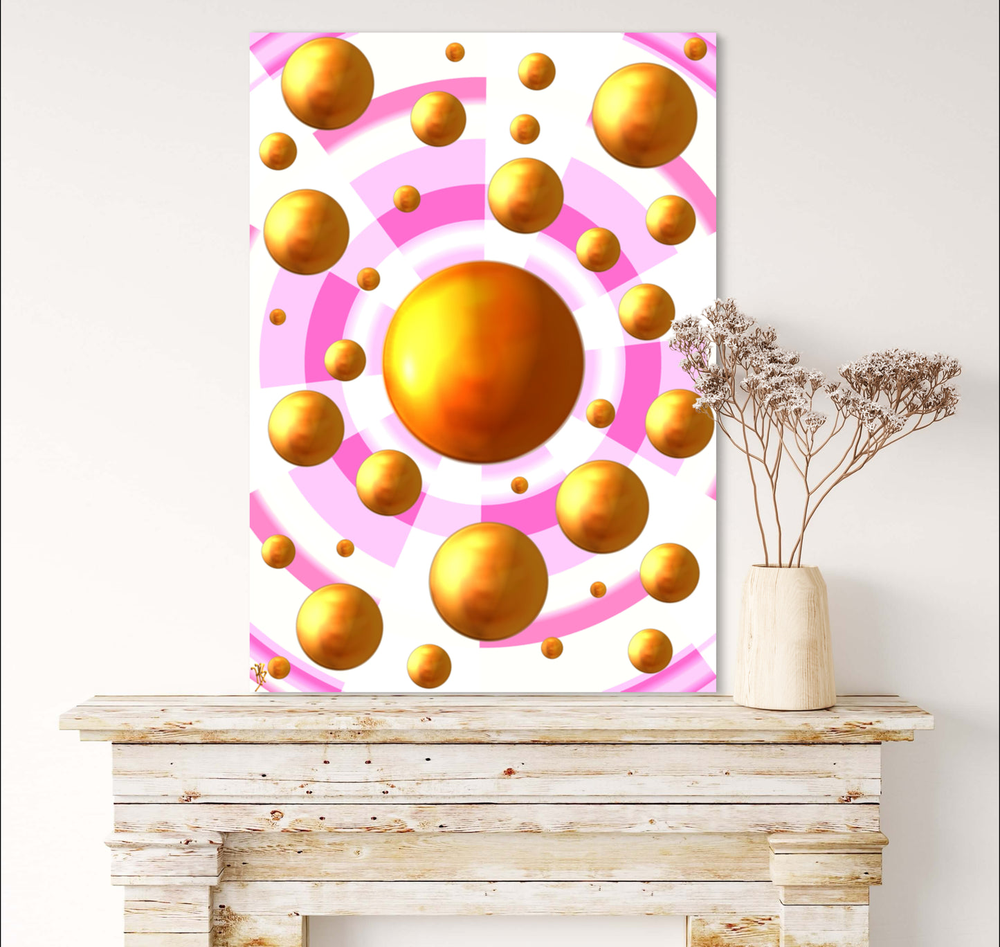 Serenity Spheres - Pastel Explosion Limited Edition Art Print In Sizes A3-A1