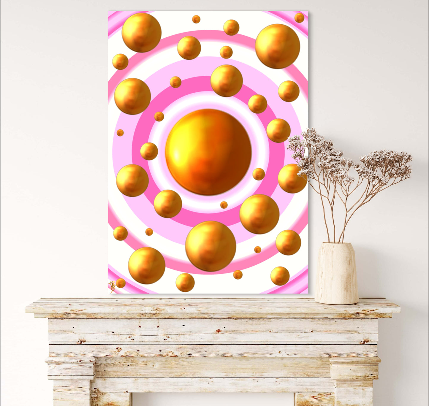 Serenity Spheres - Pastel Air Limited Edition Art Print In Sizes A3-A1