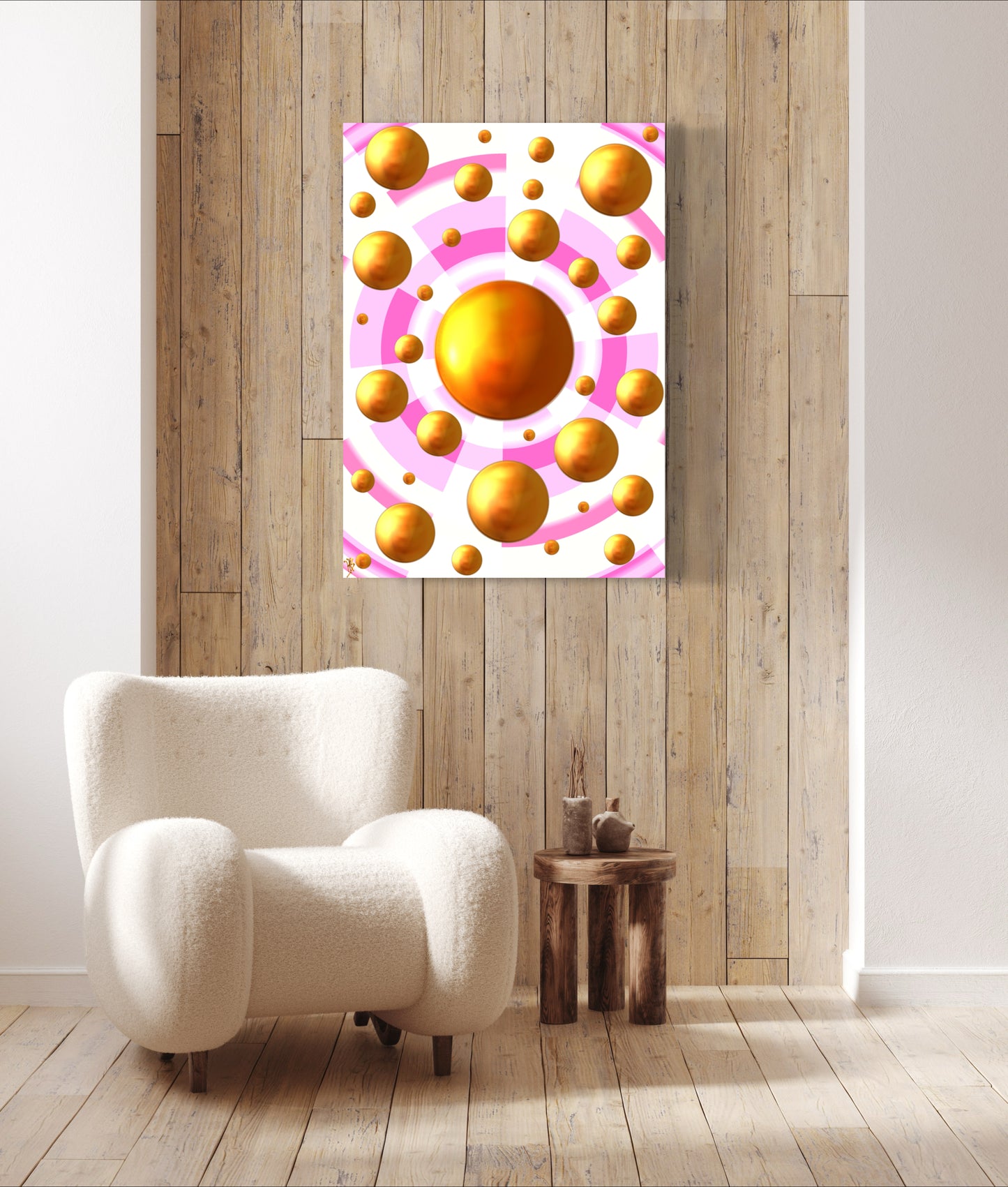 Serenity Spheres - Pastel Explosion Limited Edition Art Print In Sizes A3-A1