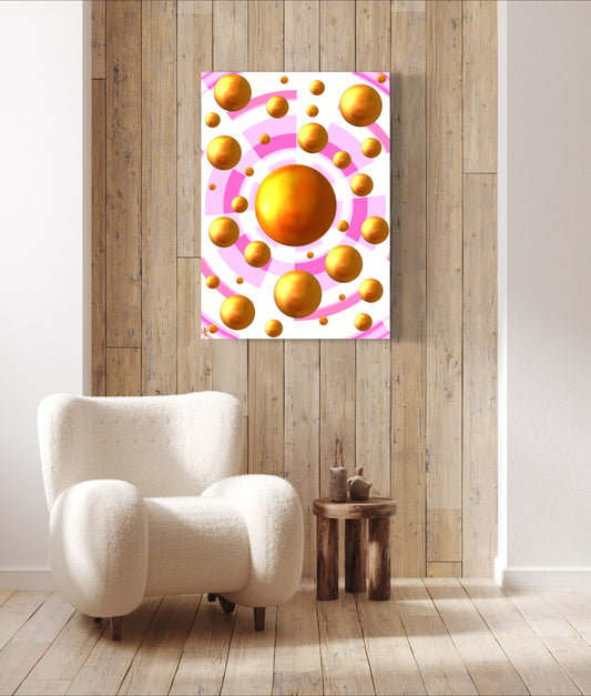 Serenity Spheres - Pastel Explosion Limited Edition Art Print In Sizes A3-A1