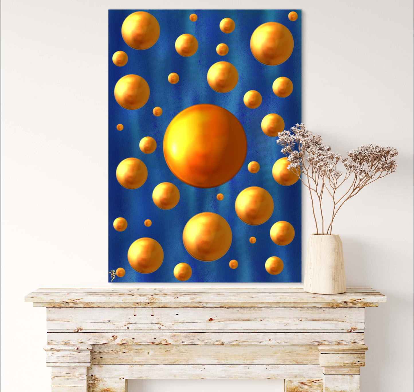 Serenity Spheres - Velveteen Limited Edition Art Print In Sizes A3-A1