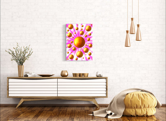 Serenity Spheres - Soft Rose Limited Edition Art Print In Sizes A3-A1