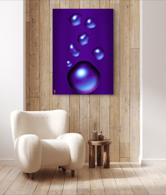 Formless: Indigo Teardrop
- Only One, Limited Edition Art A1 Stretched Cotton Canvas Print