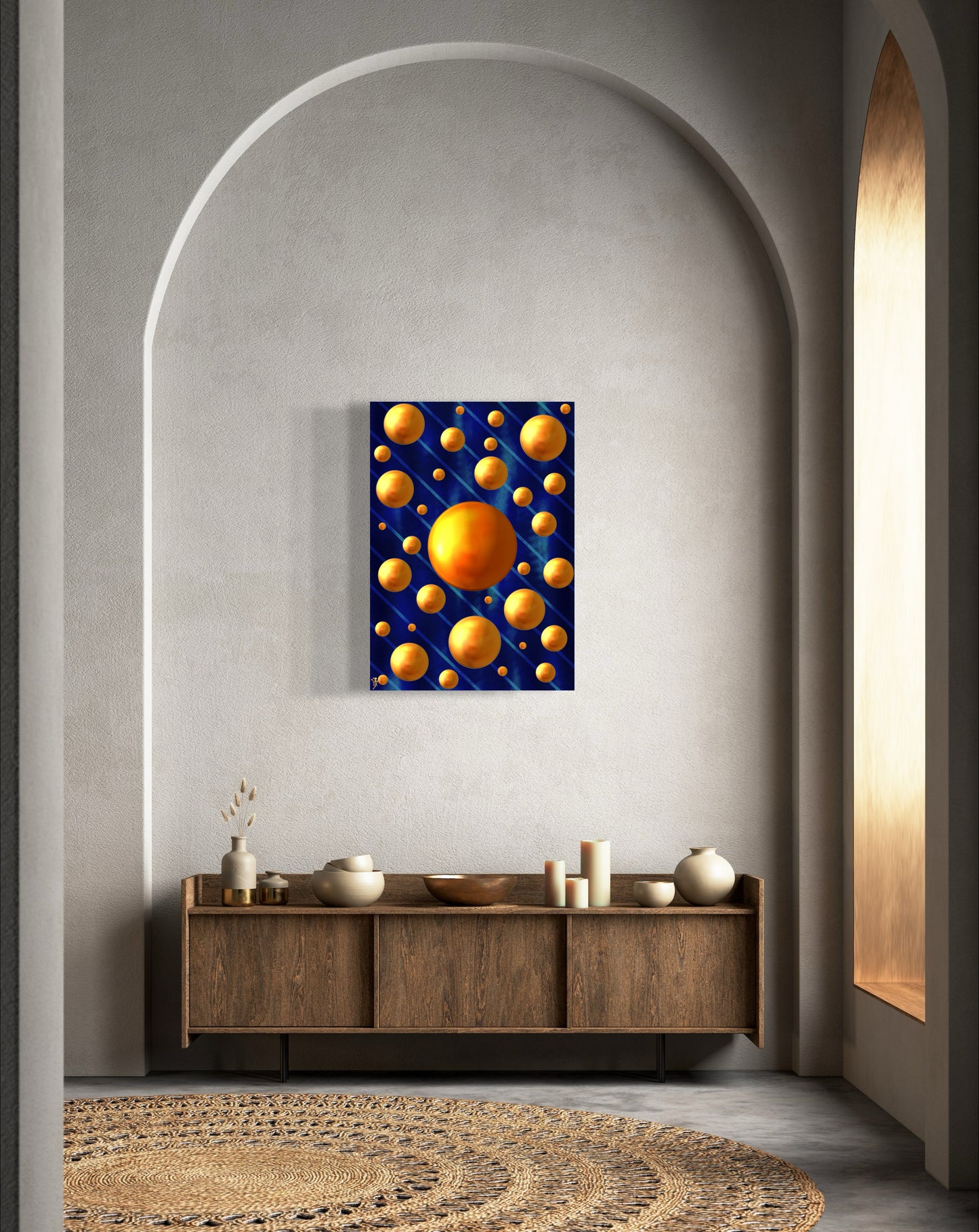 Serenity Spheres - Cobalt Strike Limited Edition Art Print In Sizes A3-A1