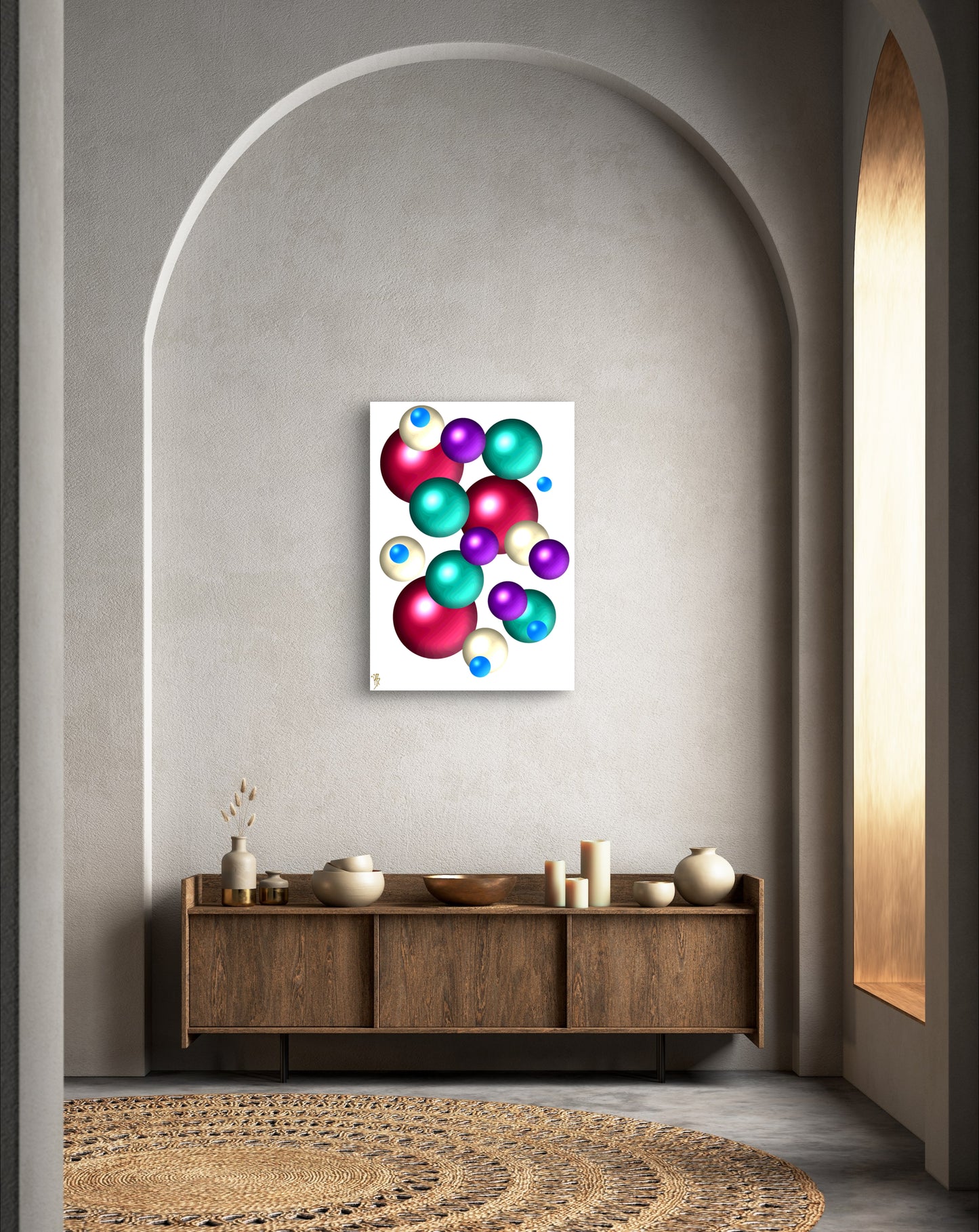 Falling Marbles: Chereal - Limited Edition Art Print In Sizes A2-A1