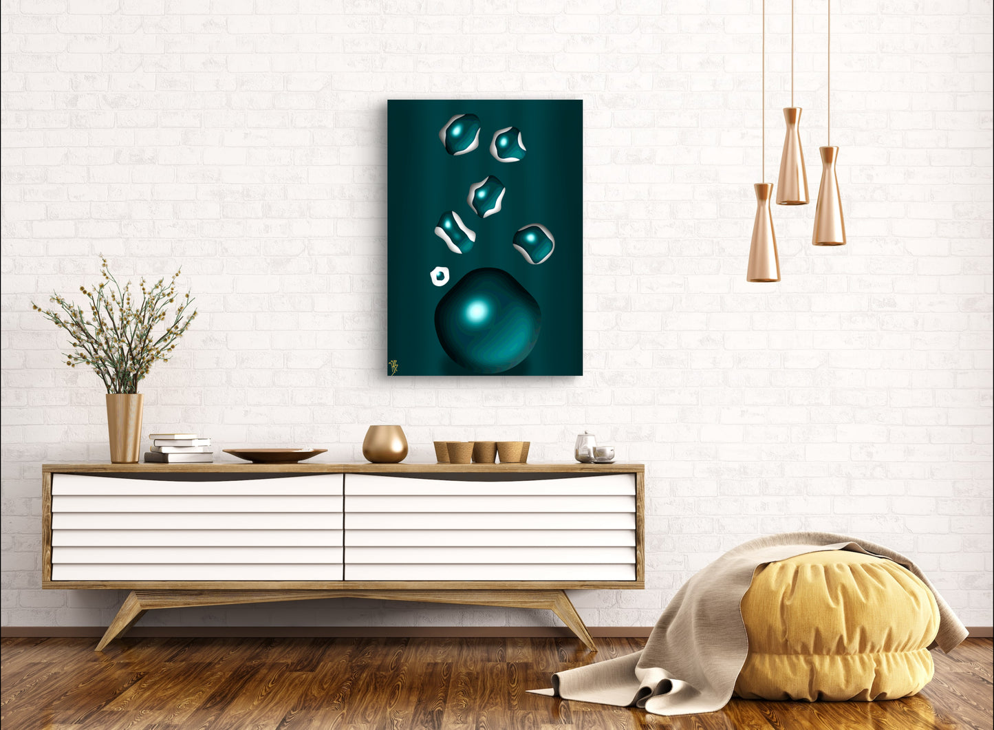 Formless: Tormaline Depths - Only One, Limited Edition Art A1 Stretched Cotton Canvas Print