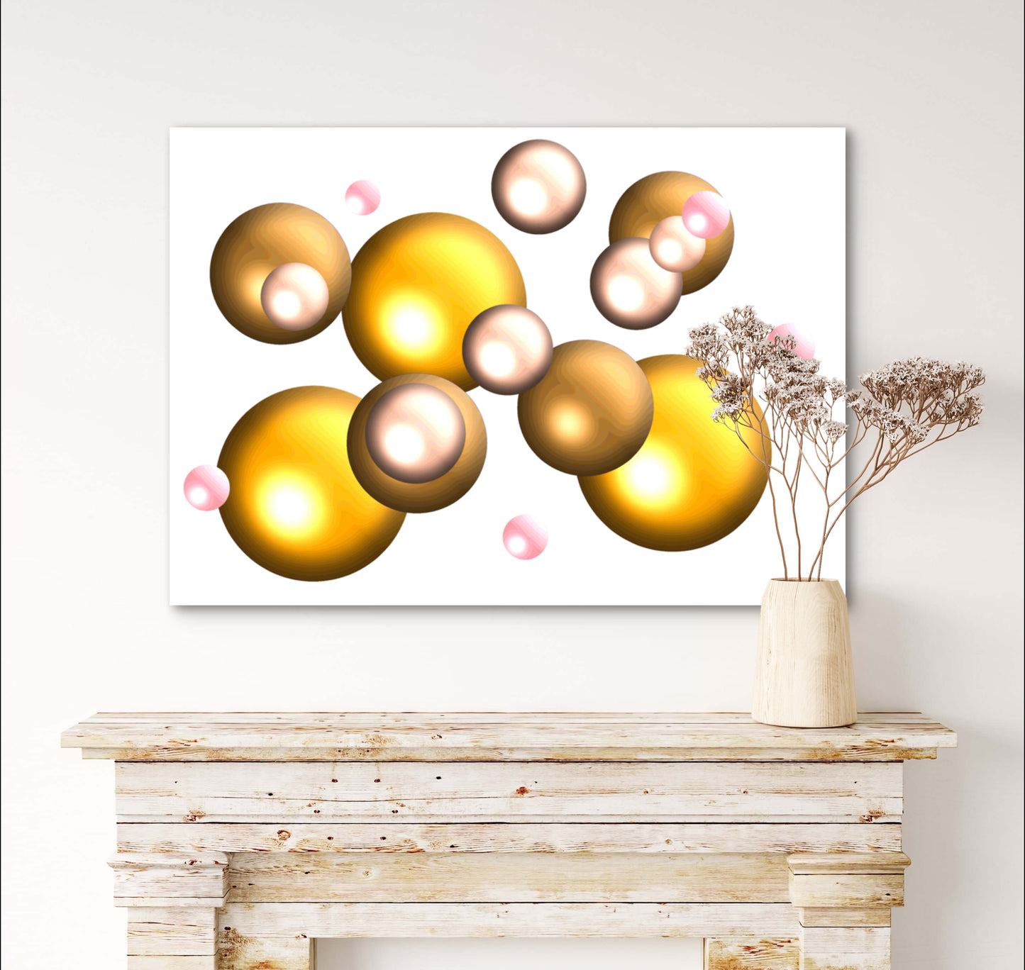 Infinite Marbles - Solid Gold 
- Limited Edition Art Print In Sizes A2-A1