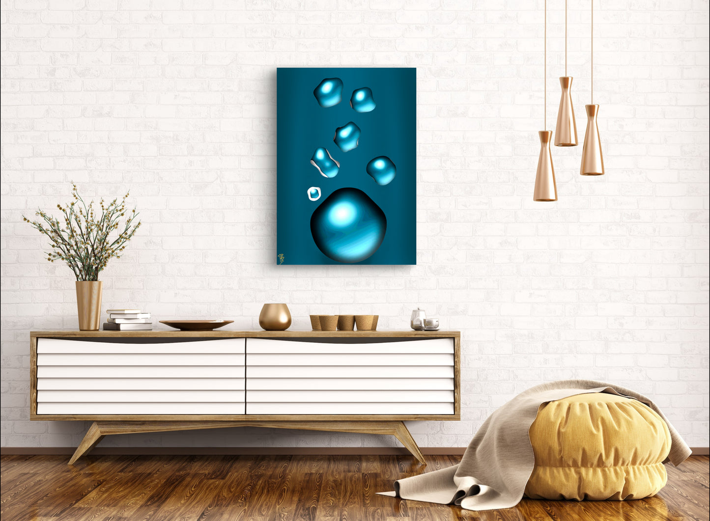 Formless: Topaz Teardrop
- Only One, Limited Edition Art A1 Stretched Cotton Canvas Print