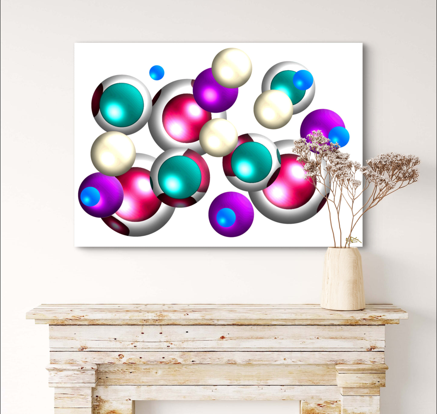 Falling Marbles - Cherry Bauble - Limited Edition Art Print In Sizes A2-A1
