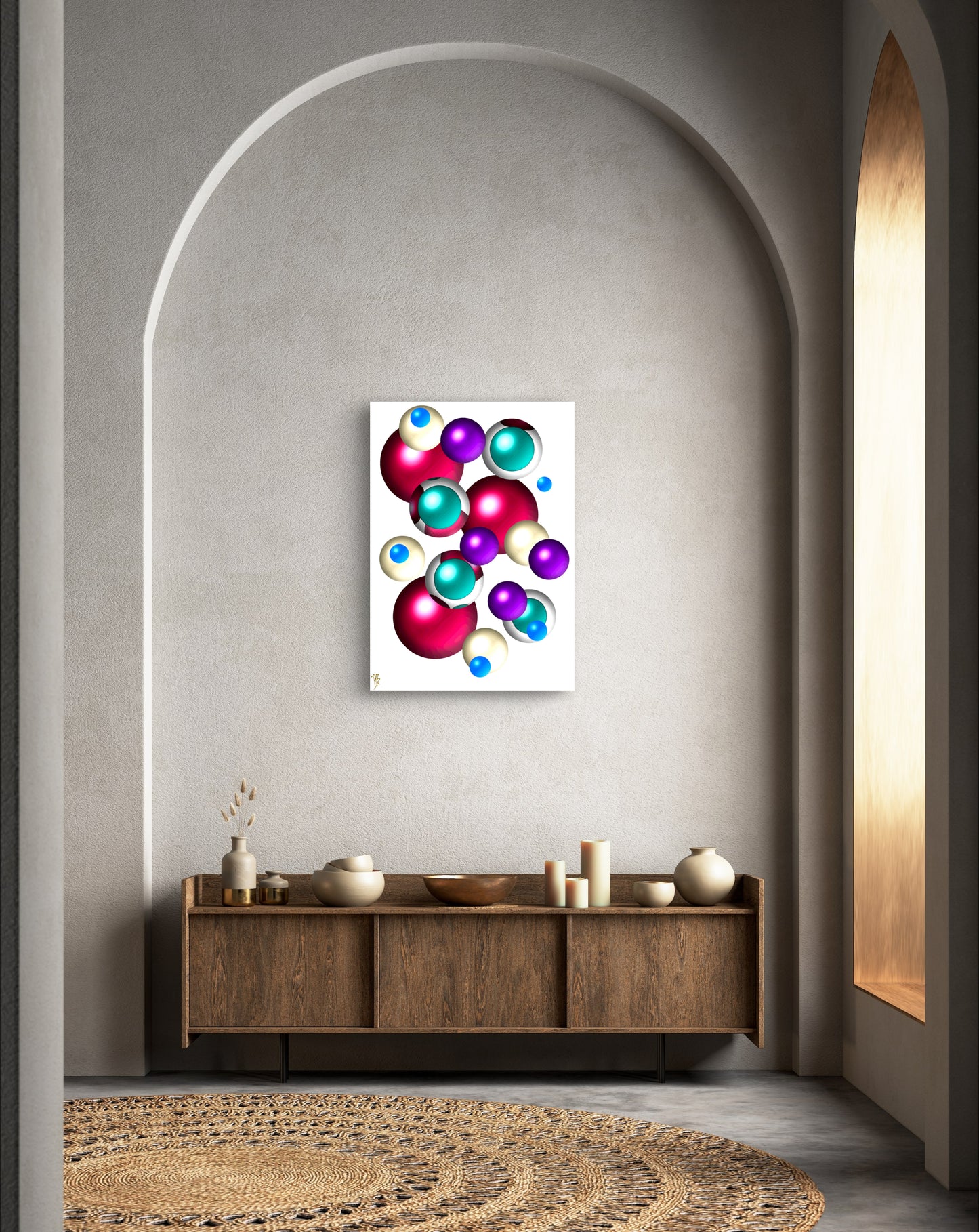 Falling Marbles: Cherry Blossom - Limited Edition Art Print In Sizes A2-A1