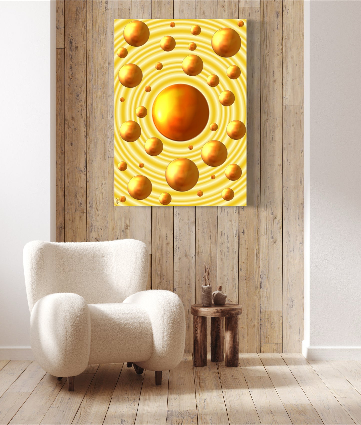 Serenity Spheres - Sun Rings Limited Edition Art Print In Sizes A3-A1