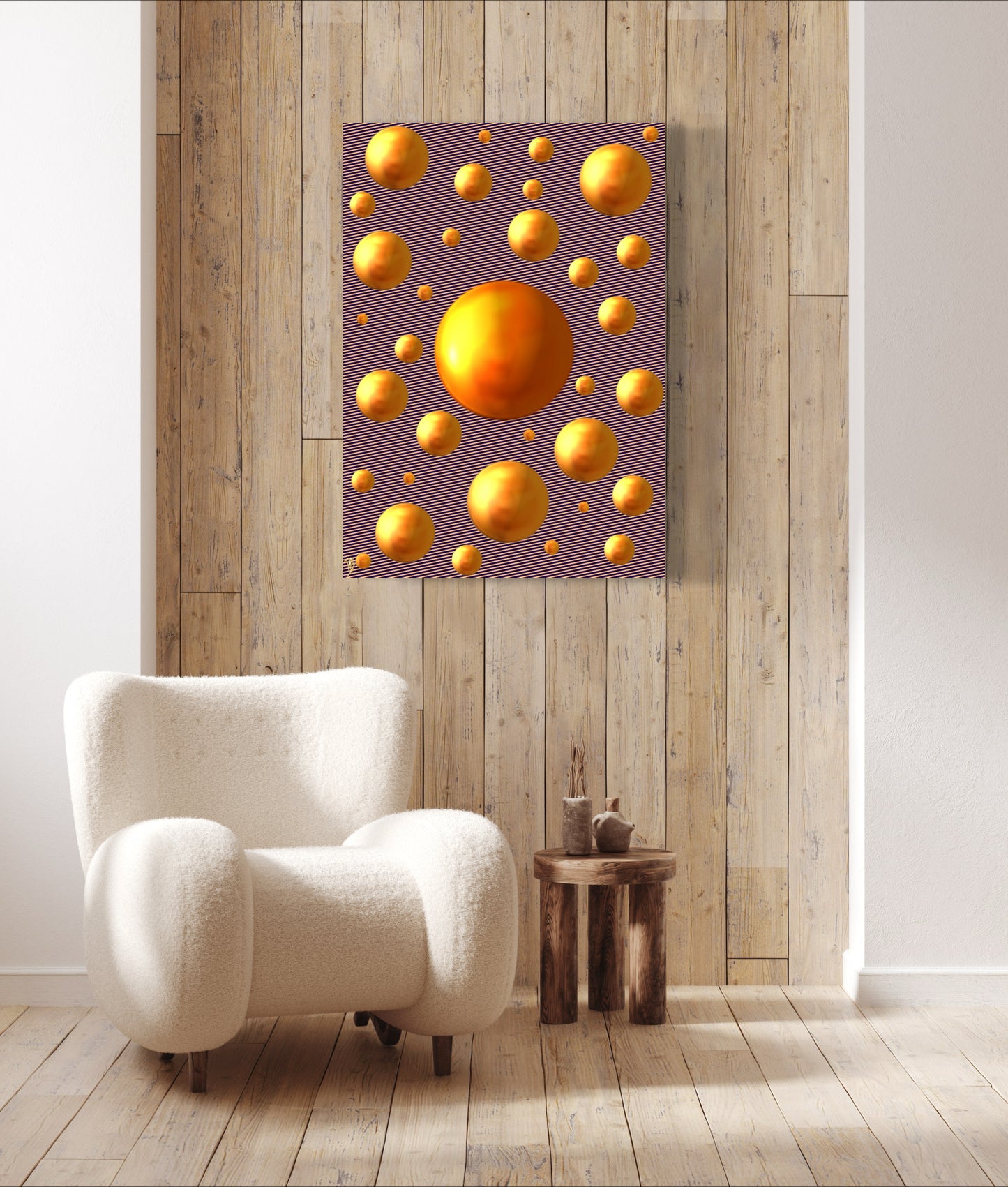 Serenity Spheres - Shimmering Vortex Limited Edition Art Print In Sizes A3-A1