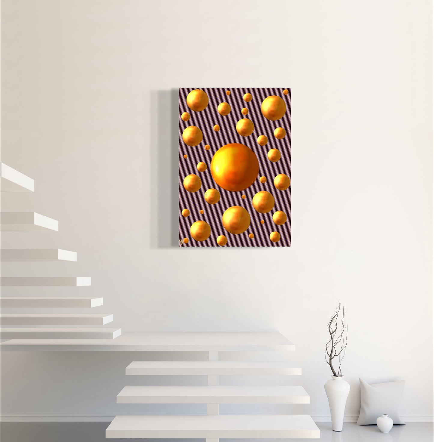 Serenity Spheres - Shimmering Vortex Limited Edition Art Print In Sizes A3-A1