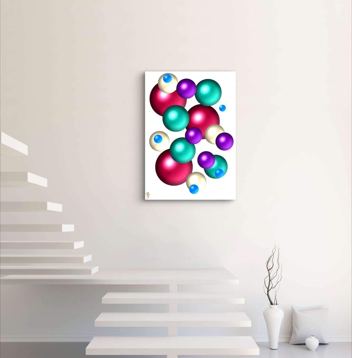 Falling Marbles: Chereal - Limited Edition Art Print In Sizes A2-A1