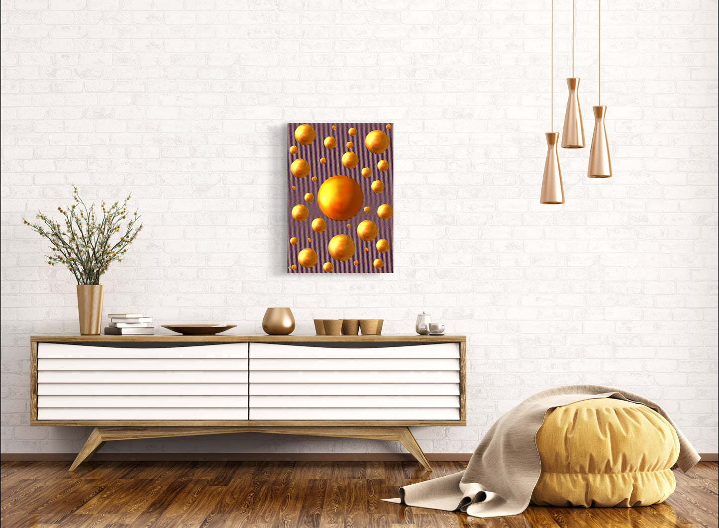 Serenity Spheres - Shimmering Vortex Limited Edition Art Print In Sizes A3-A1